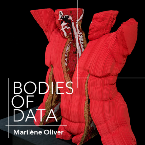 Bodies of data logo with image of an art piece in the background