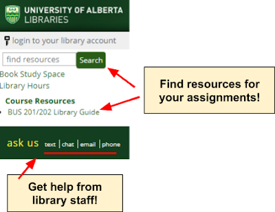 Screenshot of Library eResource block in eClass