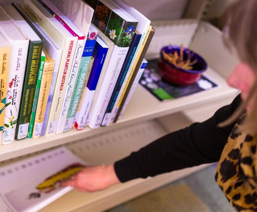 Indigenous Medicine section at Health Sciences Library